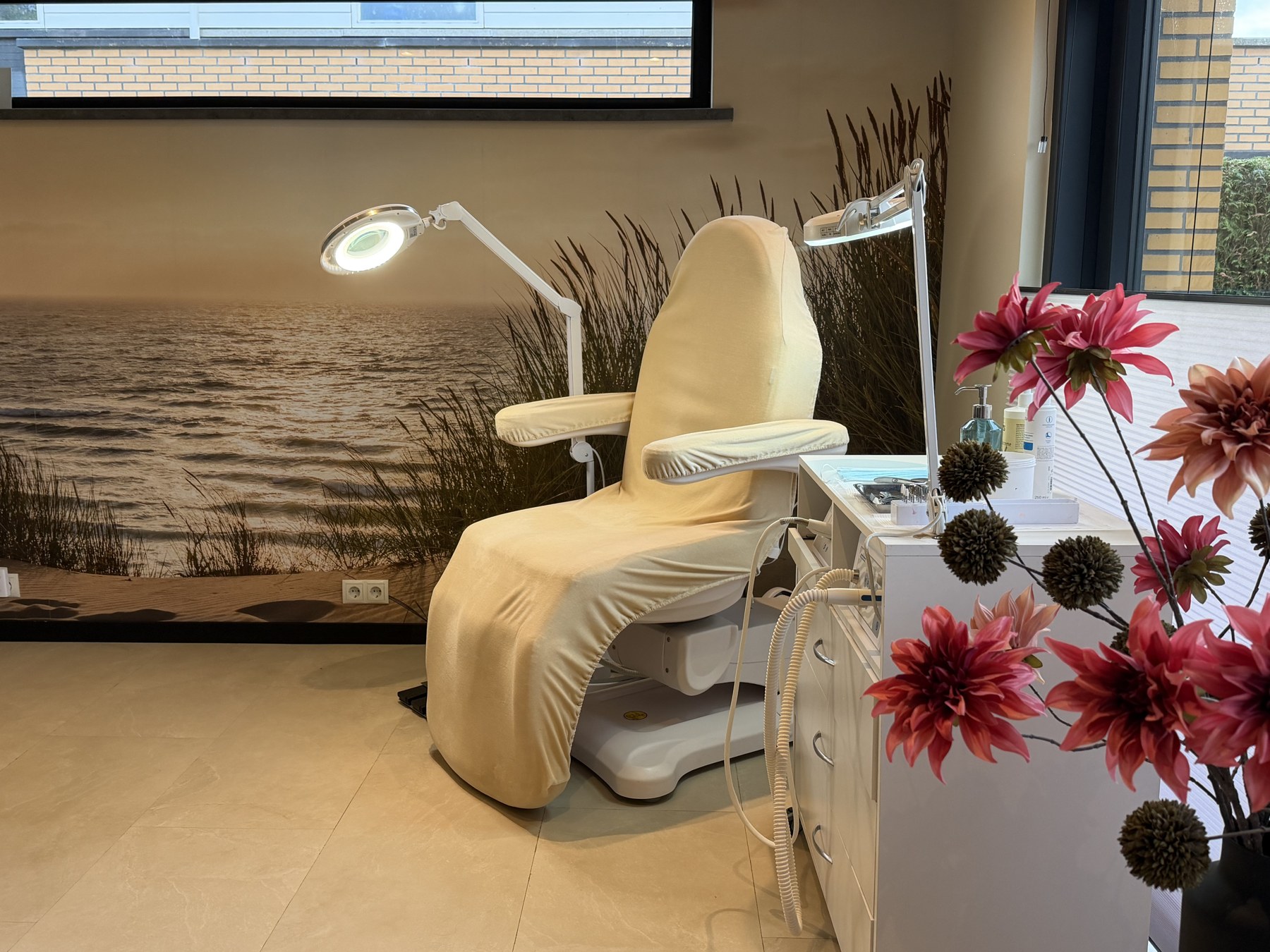 De behandelkamer van Bodytime in Kropswolde, waar Ankie u ontvangt voor pedicure en medisch pedicure